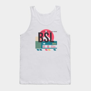 Basel (BSL) Airport // Sunset Baggage Tag Tank Top